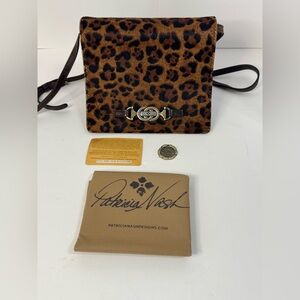 Patricia Nash Laurentina Leopard Print Crossbody Bag with DetachableStrap